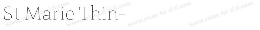 St Marie Thin字体转换